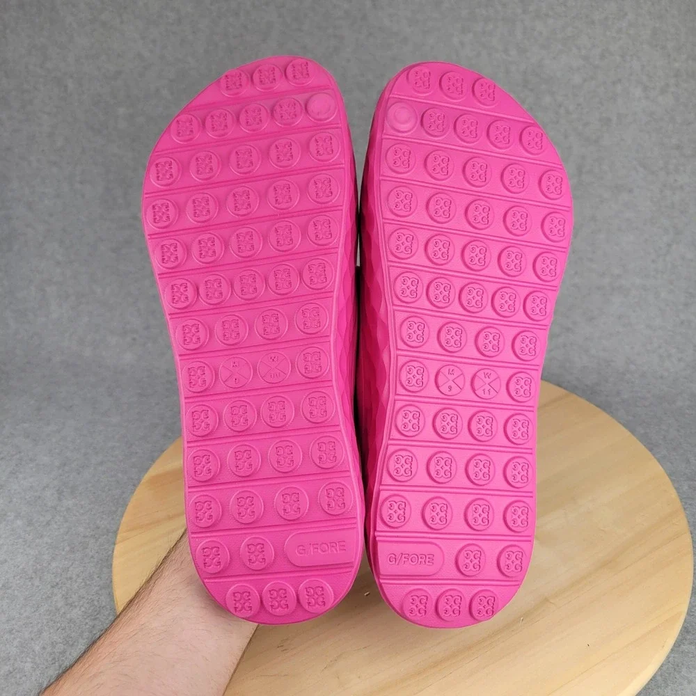 G/FORE G-Slide Street Sandals Mens 9 Womens 11 Pink Fore Play Foam Slides G4